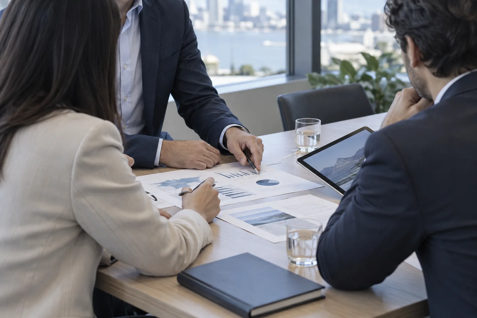 AI-generated business partnership conversation